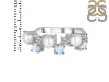 Pearl & Moonstone & White Topaz Ring PAL-RDR-4006.