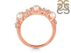 Pearl & Moonstone & White Topaz Ring PAL-RDR-4006.