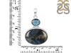 Pietersite/Blue Topaz Pendant-2SP PIT-1-136