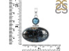 Pietersite/Blue Topaz Pendant-2SP PIT-1-145