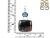 Pietersite/London Blue Topaz Pendant-2SP PIT-1-163