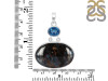 Pietersite/London Blue Topaz Pendant-2SP PIT-1-170