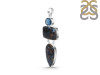 Pietersite/London Blue Topaz Pendant-2SP PIT-1-200