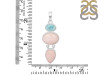 Pink Opal/Larimar Pendant-2SP PKO-1-103