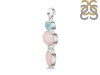 Pink Opal/Larimar Pendant-2SP PKO-1-103