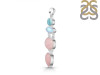 Pink Opal/Larimar/Moonstone Pendant-2SP PKO-1-105