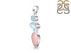 Pink Opal/Larimar/Moonstone Pendant-2SP PKO-1-106