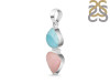 Pink Opal/Larimar Pendant-2SP PKO-1-14