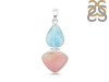 Pink Opal/Larimar Pendant-2SP PKO-1-17