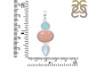 Pink Opal/Larimar/Moonstone Pendant-2SP PKO-1-70