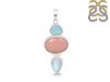 Pink Opal/Larimar/Moonstone Pendant-2SP PKO-1-70