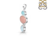 Pink Opal/Larimar/Moonstone Pendant-2SP PKO-1-70