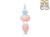Pink Opal/Larimar Pendant-2SP PKO-1-75