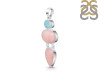 Pink Opal/Larimar Pendant-2SP PKO-1-75