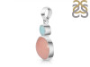 Pink Opal/Larimar Pendant-2SP PKO-1-87