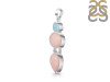 Pink Opal/Larimar Pendant-2SP PKO-1-90