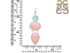 Pink Opal/Larimar Pendant-2SP PKO-1-92