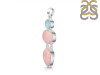 Pink Opal/Larimar Pendant-2SP PKO-1-92