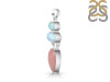 Pink Opal/Larimar/Moonstone Pendant-2SP PKO-1-98