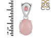 Pink Opal & Tourmaline Pendant PKO-RDP-554-V-TRM-LOOP.