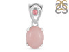 Pink Opal & Tourmaline Pendant PKO-RDP-553-V-TRM-LOOP.