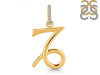 Capricorn Zodiac White Topaz Pendant PS-RDC-17-CZ-LOOP
