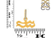 Aquarius Zodiac White Topaz Pendant PS-RDC-18-CZ-LOOP