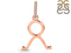 Taurus Zodiac White Topaz Pendant PS-RDC-21-CZ-LOOP