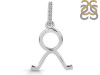 Taurus Zodiac White Topaz Pendant PS-RDC-21-CZ-LOOP