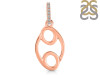 Cancer Zodiac White Topaz Pendant PS-RDC-23-CZ-LOOP