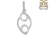 Cancer Zodiac White Topaz Pendant PS-RDC-23-CZ-LOOP