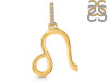 Leo Zodiac White Topaz Pendant PS-RDC-24-CZ-LOOP