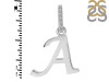 Plain Silver Alphabet A Pendant PS-RDA-131.