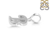 Plain Silver Alphabet B Pendant PS-RDA-106.