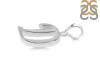 Plain Silver Alphabet D Pendant PS-RDA-108.