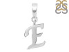 Plain Silver Alphabet E Pendant PS-RDA-109.