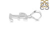 Plain Silver Alphabet E Pendant PS-RDA-109.
