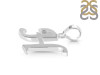 Plain Silver Alphabet H Pendant PS-RDA-112.