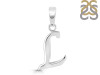 Plain Silver Alphabet L Pendant PS-RDA-116.