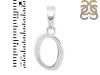Plain Silver Alphabet O Pendant PS-RDA-119.