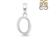 Plain Silver Alphabet O Pendant PS-RDA-119.