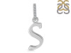Plain Silver Alphabet S Pendant PS-RDA-149.