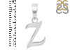 Plain Silver Alphabet Z Pendant PS-RDA-130.