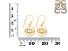 Brow Chakra Plain Silver Earring PS-RDE-535.