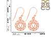 Solar Plexus Chakra Plain Silver Earring PS-RDE-538.