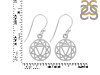 Solar Plexus Chakra Plain Silver Earring PS-RDE-538.