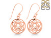 Sacral Chakra Plain Silver Earring PS-RDE-539.