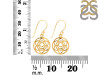 Sacral Chakra Plain Silver Earring PS-RDE-539.
