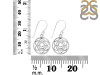 Sacral Chakra Plain Silver Earring PS-RDE-539.