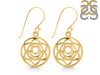 Sacral Chakra Plain Silver Earring PS-RDE-539.